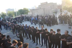 برگزاری مراسم روز پنجم محرم محله باغزندان شاهرود