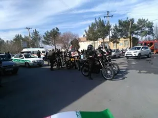 راهپیمایی 22 بهمن پایگاه اطهر حوزه نرجس خاتون ناحیه مرکزی یزد