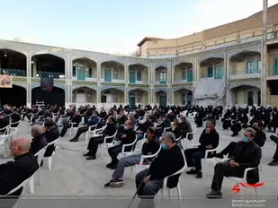 عزاداری صبح تاسوعای حسینی در مصلی شهرکرد
