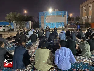 ضیافت افطاری و محفل قرآنی در گردان انشراح شهرستان امیدیه