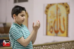شور و حال مراسم معنوی اعتکاف در مسجد الغدیر قم
