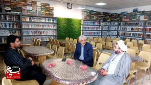 دیدار مسئول تعلیم و تربیت سپاه خمینی شهر با مسئول دارالقرآن اهل البیت
