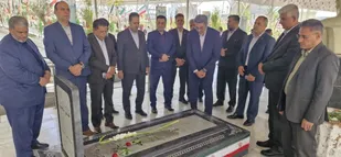 پای عهد با شهدا؛ کارکنان بسیجی بانک سپه سیستان و بلوچستان تجدید میثاق کردند