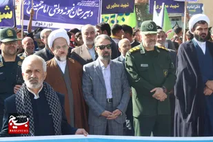 خروش خلیل آبادی ها  در روز استکبار ستیزی