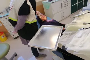 اعزام تیم دندان پزشکی به هوشک