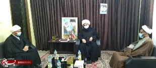 دیدارمسئول دفتر نمایندگی ولی فقیه سپاه سیریک با امام جمعه شهرستان