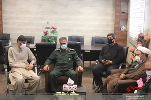 دیدار فرمانده سپاه چابهار با رئیس آموزش و پرورش به مناسبت روز معلم