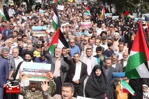 راهپیمایی با شکوه مردم در حمایت از مظلومیت غزه