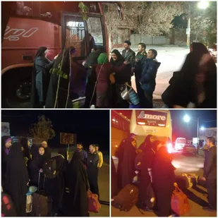 استقبال از کاروان راهیان نور دانش آموزان دختر شهرستان راز و جرگلان
