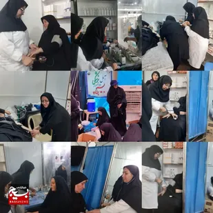 فعالیت رهروان زینبی در درمانگاه شبانه روزی شهدا مدافع حرم عمود۱۰۴۸