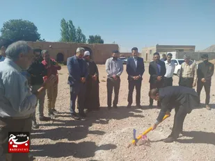 با حضور خیر مدرسه سازدر زنگی آباد