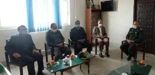 دیدار اعضای شورای تامین بردسکن با فرمانده سپاه شهرستان