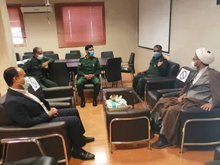 دیدار فرمانده سپاه ناحیه رودان با مدیر جدید شبکه بهداشت و درمان