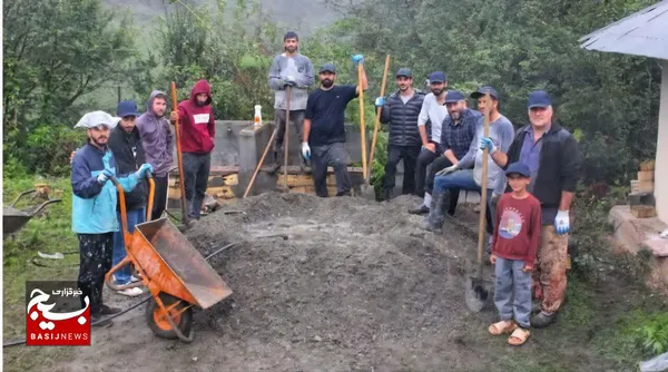 خدمت رسانی بسیج سازندگی سپاه قدس گیلان