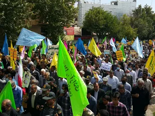 پاسخ دندان شکن مردم کهگیلویه و بویراحمد به اغتشاشگران +( تصاویر)