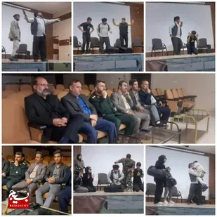 نمایش طنز سارقان بانک اثر منتخب کانون بسیج هنرمندان ایذه