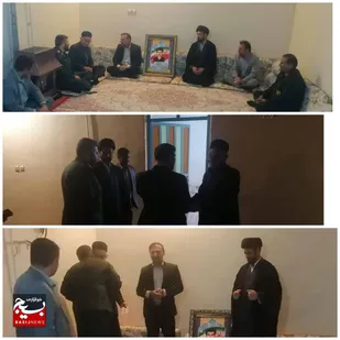 دیدار  با خانواده شهید ایوب نیکنام در ایذه
