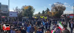 راهپیمایی بزرگداشت 13 آبان در سلماس برگزار شد