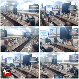 دیدار صمیمی فرمانده ناحیه حمیدیه با سربازان