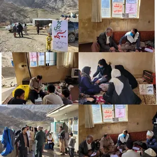 خدمات بسیج جامعه پزشکی در مناطق عشایری استان