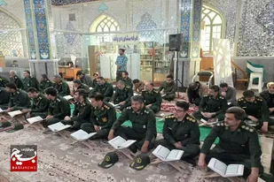 محفل انس با قرآن به یاد سرلشکر شهید محمدرضا زاهدی و هم&zwnj;رزمانش در نیشابور +عکس