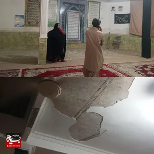 بازدید گروه جهادی شهید ابراهیم هادی از مسجد حضرت ابوالفضل علیه السلام شهر نصرت آباد