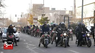 نمایش اقتدار مدافعان امنیت استان قزوین در آستانه ۴۷ سالگی انقلاب اسلامی