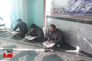 مراسم جزءخوانی قرآن کریم در سپاه ناحیه کبودراهنگ
