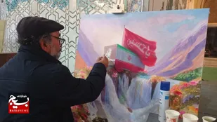 برگزاری کارگاه رسم شاهدان شیدایی در مسجد کبود تبریز