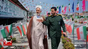 حضور نماینده ولی فقیه در سپاه کربلا مازندران در گلزار شهدای بابلسر