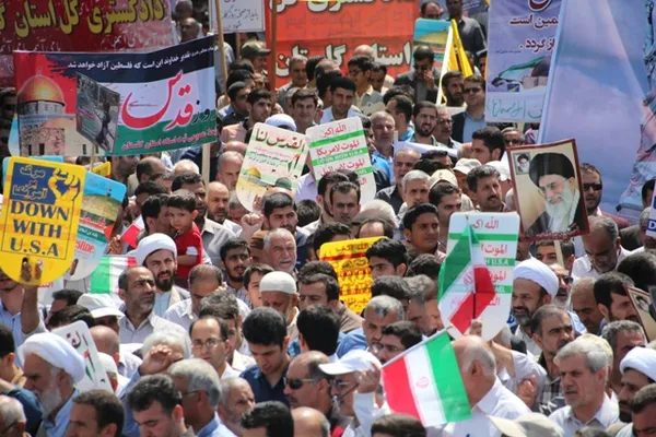 راهپیمایی روز قدس مرکز استان گلستان-تیرماه 95