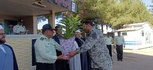 تجلیل بسیج از فرمانده نیروی انتظامی