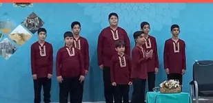 اجرای گروه سرود ساکنان آسمان به مناسبت روز جوان