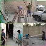 اقدام جهادی بسیجیان هندیجان درتعمیر و نظافت مسجد۱۴معصوم