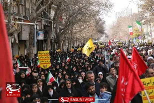 راهپیمایی اعلام انزجار از حادثه تروریستی کرمان در قزوین برگزار شد+تصاویر