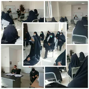 حضور سرهنگ صفرپور در حوزه مقاومت بسیج حضرت فاطمه الزهرا سلام الله علیها