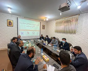 جلسه ستاد تسهیل به منظور بررسی و حل مشکلات واحد صنعتی پترو تجهیز سرایان در دفتر کار افرینی بسیج مهندسین صنعت و معدن خراسان جنوبی برگزار شد