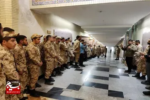 بازدید سربازان تیپ ۳۲ انصارالحسین (ع) از باغ موزه دفاع مقدس همدان