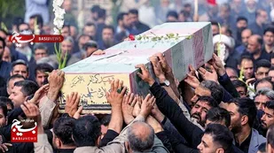 تشییع پیکر مطهر ۱۴ شهید گمنام دفاع مقدس در اهواز