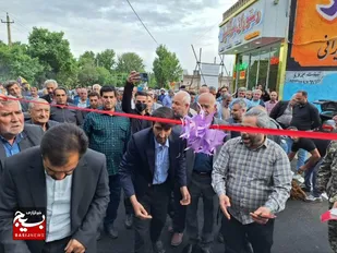 بهره برداری از خیابان هوافضا در روستای قوهه چهارباغ+تصاویر