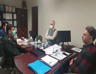 بازدید از کارخانه نساجی کویر سمنان توسط دبیر قرارگاه صنعت استان