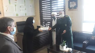 تجلیل فرمانده سپاه شاهرود و هیأت همراه از کادر درمانی و پزشکان+ تصاویر