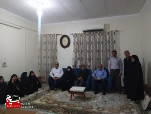 دیداربا خانواده سردارشهید سیداکبر امیرزاده توسط پایگاه مقاومت بسیج خواهران مطهره شهر اهرم