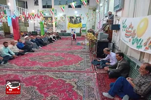 برگزاری جشن عید غدیر در روستای فیض&zwnj;آباد فامنین