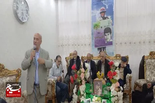 دیدار پیشکسوتان هیئت رزمندگان اسلام ملایر با خانواده شهید &laquo;شعبان رضایی&raquo;
