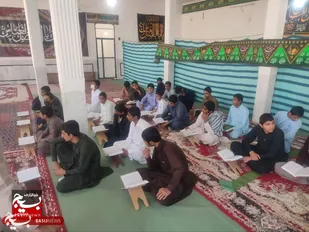 برگزاری محفل انس با قرآن به مناسبت هفته بسیج در پایگاه مقاومت بسیج شهید سنچولی