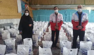 توزیع یک هزار و ۶۰۰ بسته معیشتی در طرح ملی پویش هلال رحمت در قزوین