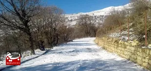 مسدود شدن مسیر ۶۰ روستای دزپارت و اندیکا بر اثر بارش برف