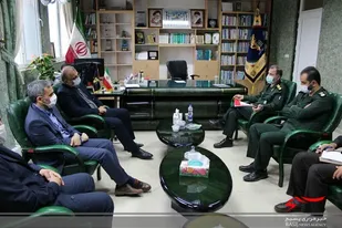 دیدار مدیرکل میراث فرهنگی مازندران با فرمانده سپاه کربلا