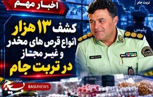 کشف ۱۳ هزار قرص غیرمجاز در تربت&zwnj;جام